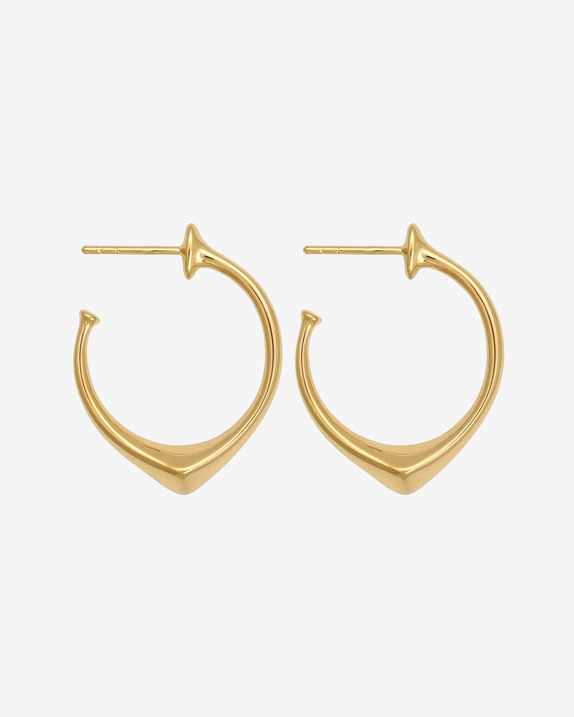 Temple of the Sun Saba Hoops Gold Vermeil