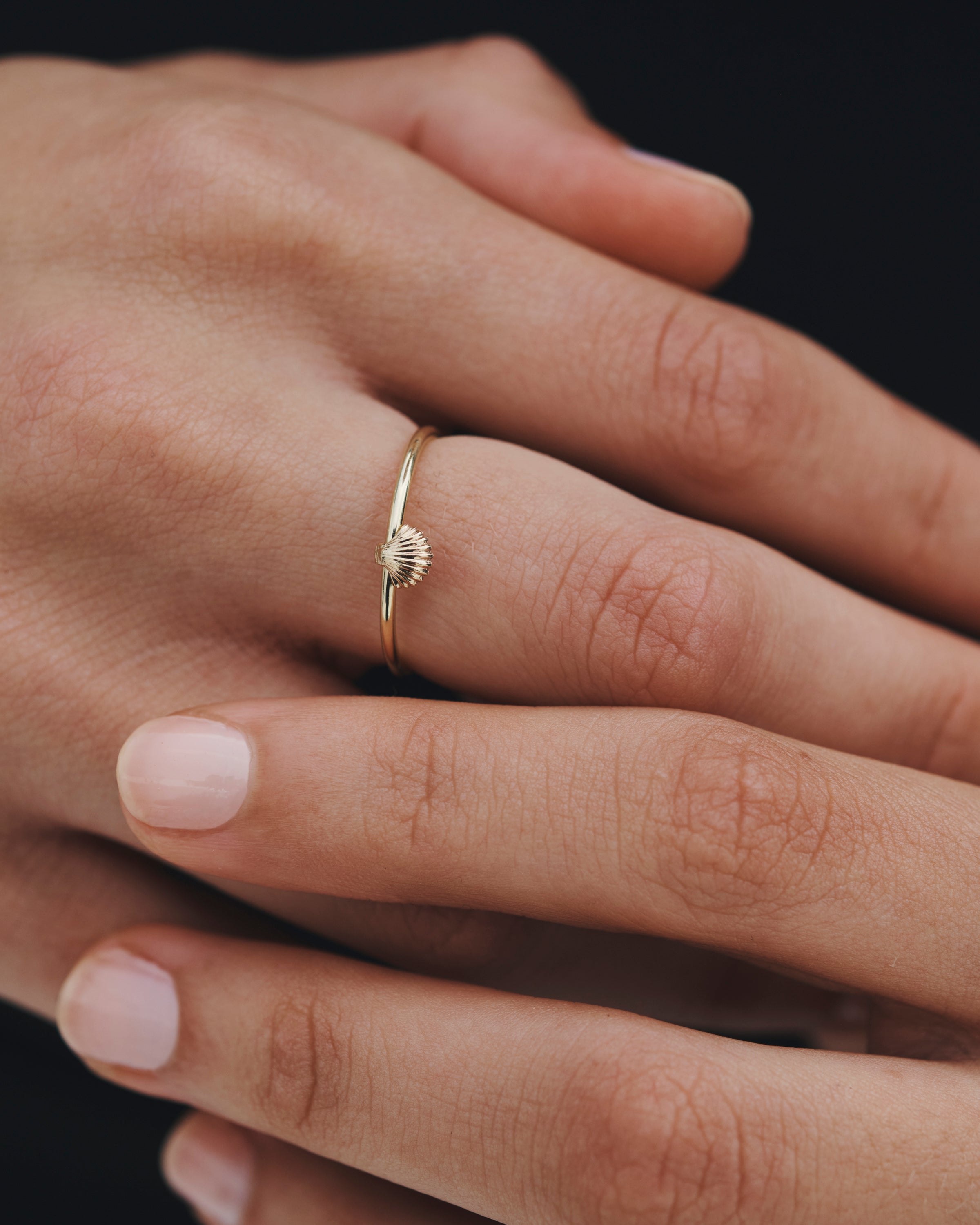 Temple of the Sun Sia Stacking Ring Solid Gold