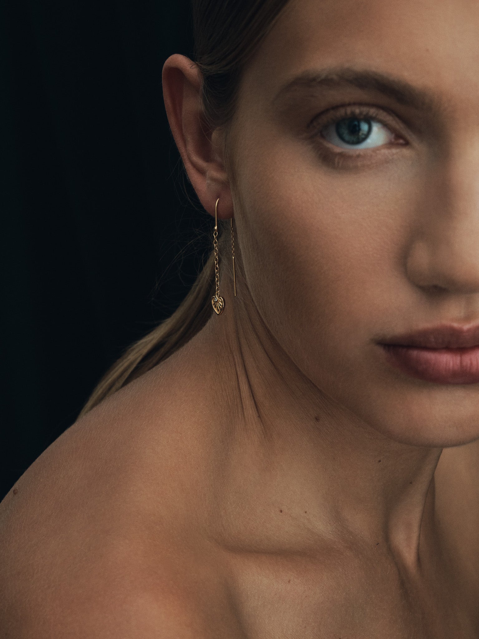 Temple of the Sun Silph Earrings Gold Vermeil