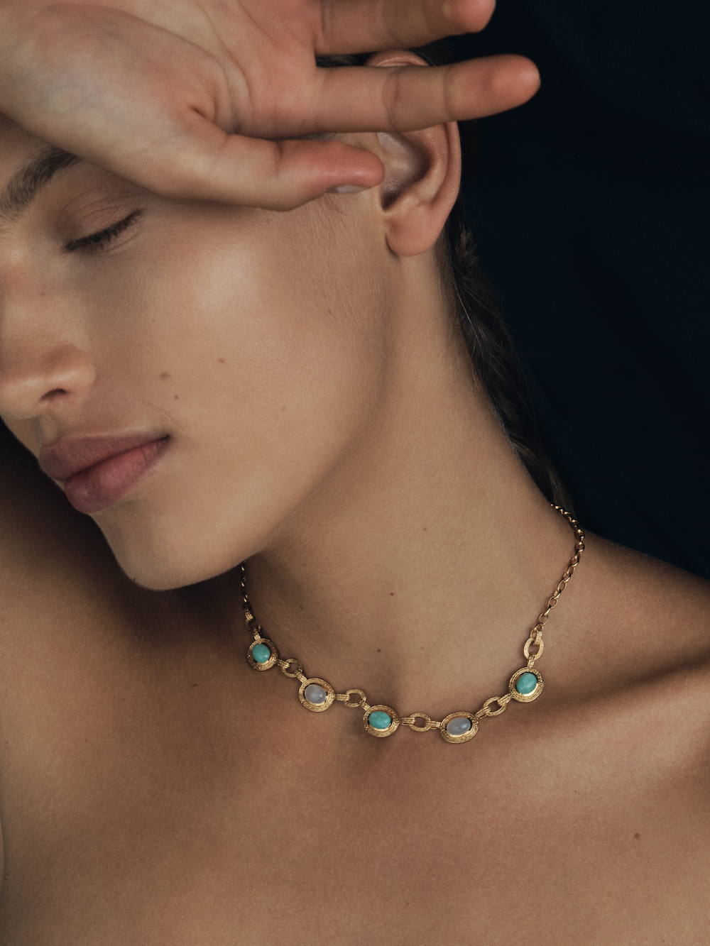 Temple of the Sun Talis Necklace Gold Vermeil