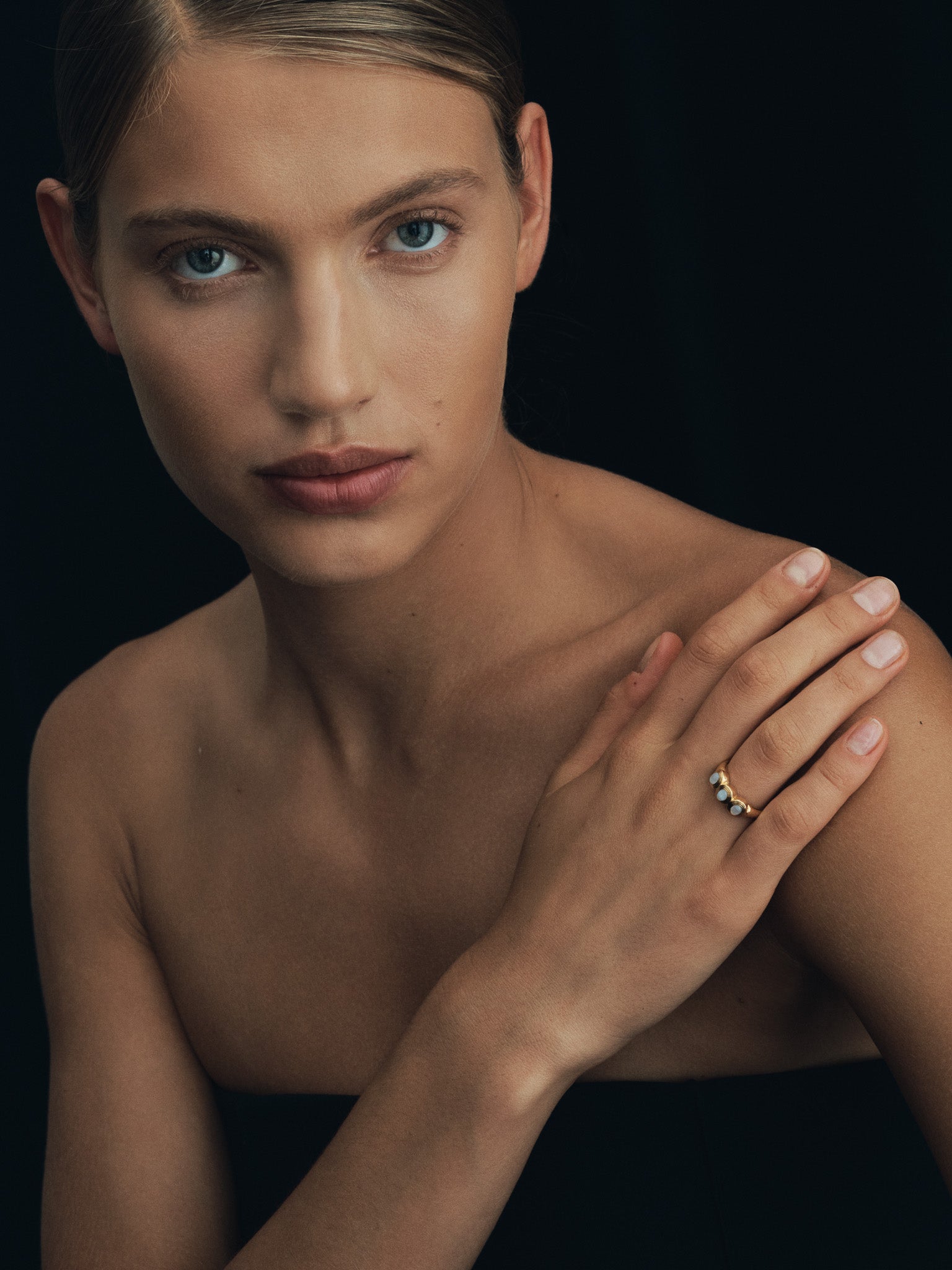 Temple of the Sun Talis Trilogy Ring Gold Vermeil