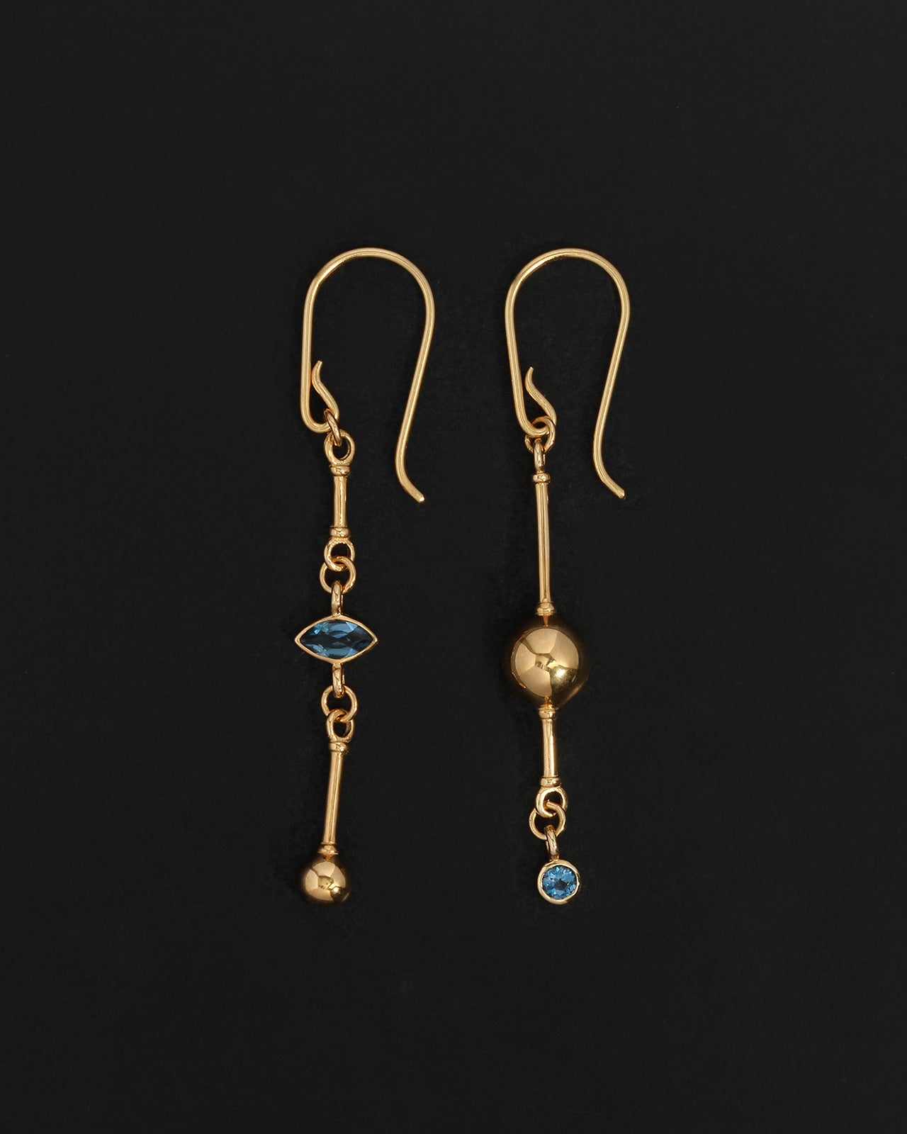 Temple of the Sun Ula Earrings Gold Vermeil