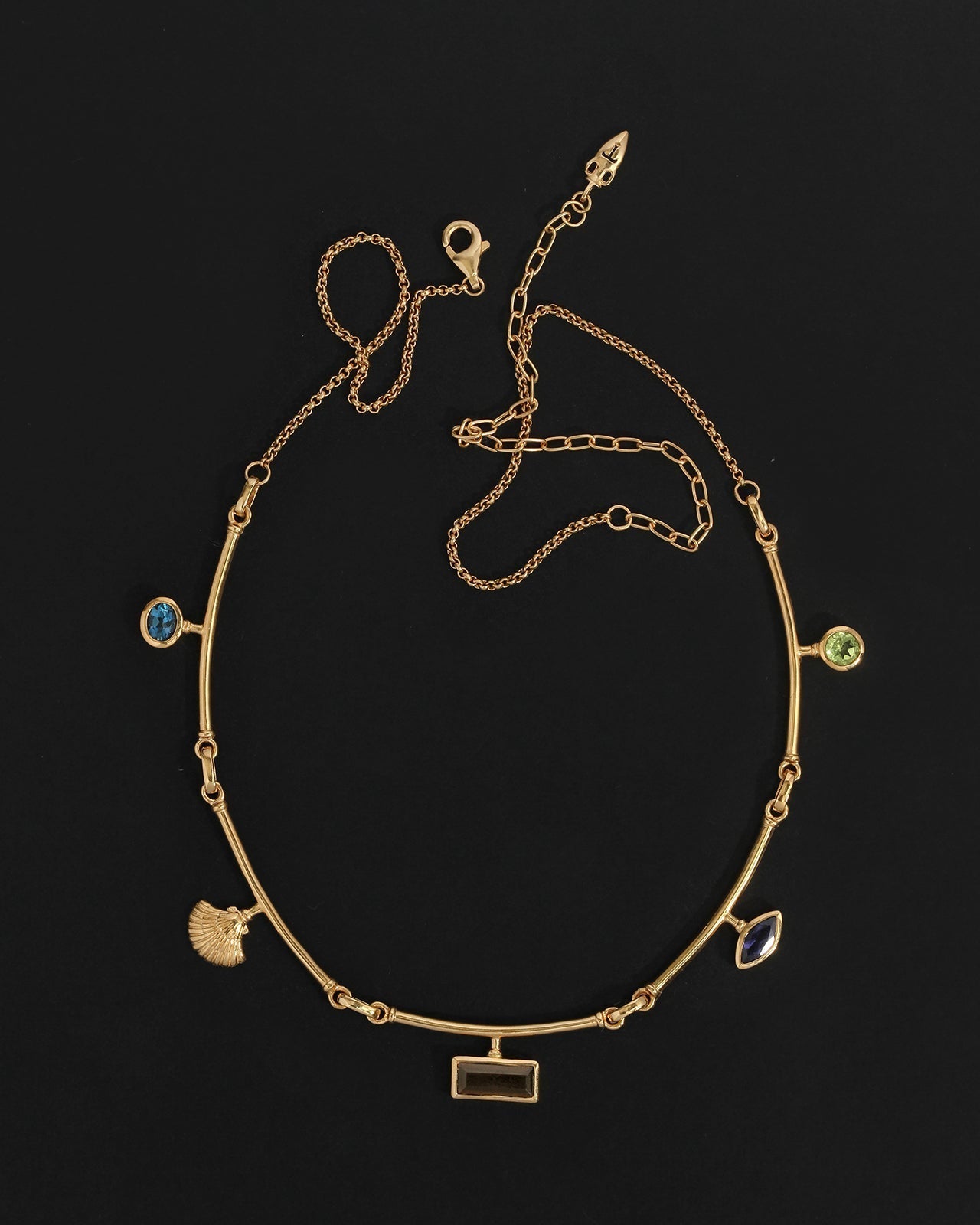 Temple of the Sun Ula Statement Necklace Gold Vermeil