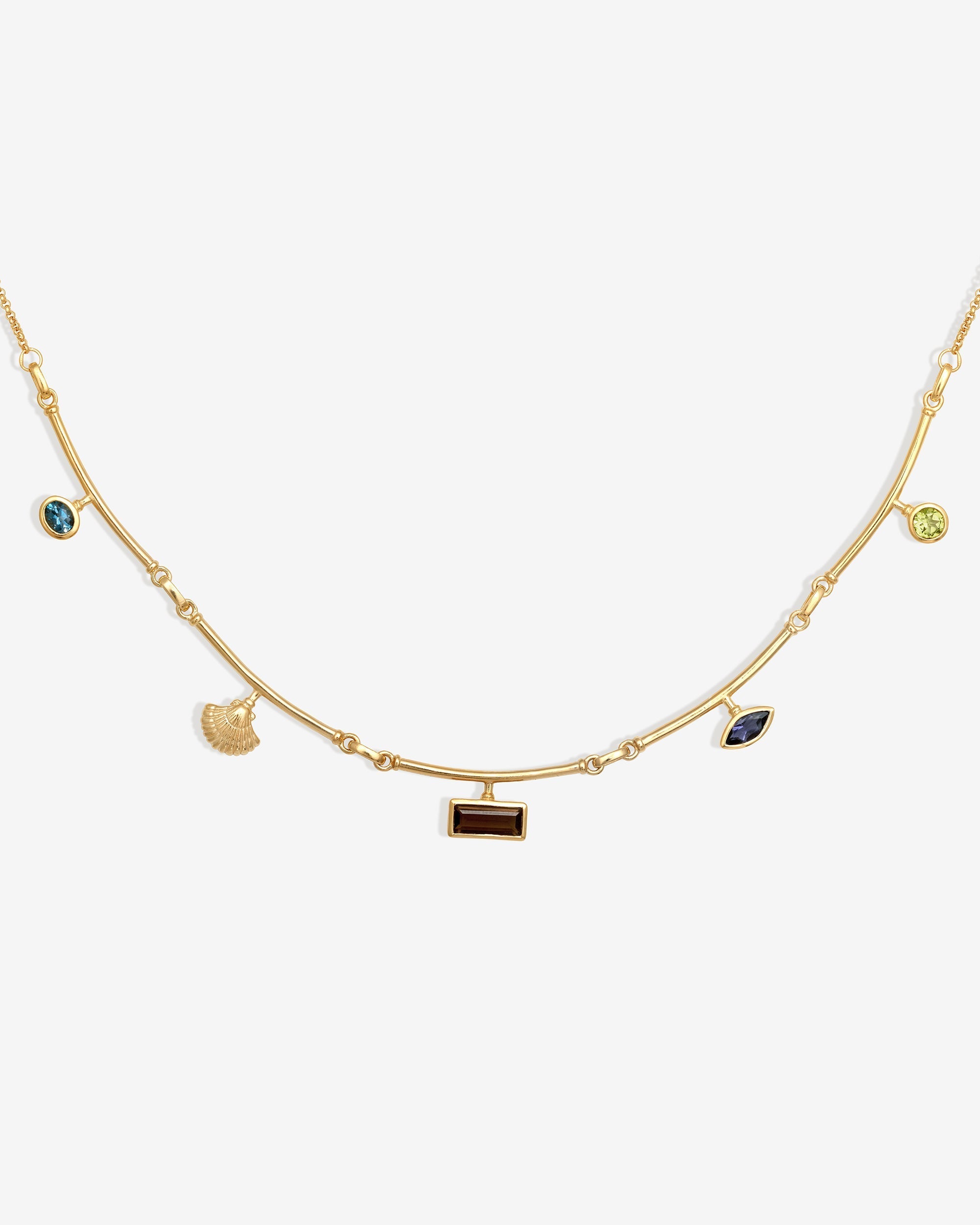 Temple of the Sun Ula Statement Necklace Gold Vermeil