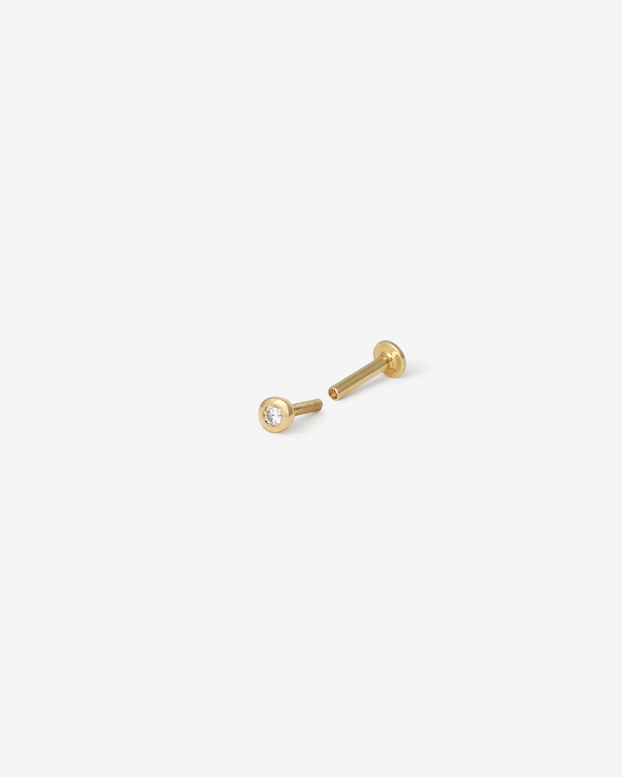 Vesper Single Cartilage Earring Diamond Solid Gold