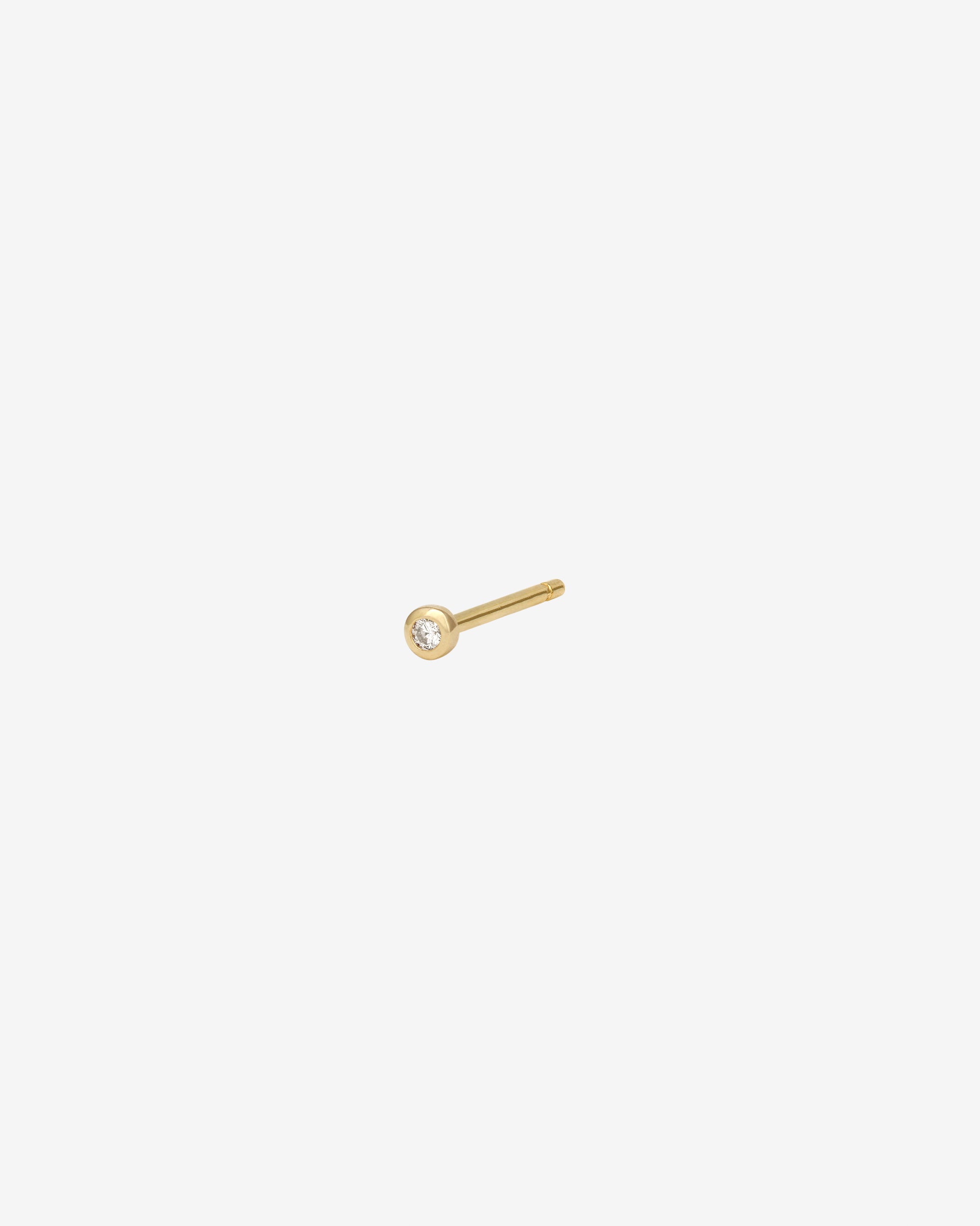 Vesper Single Stud Diamond Solid Gold
