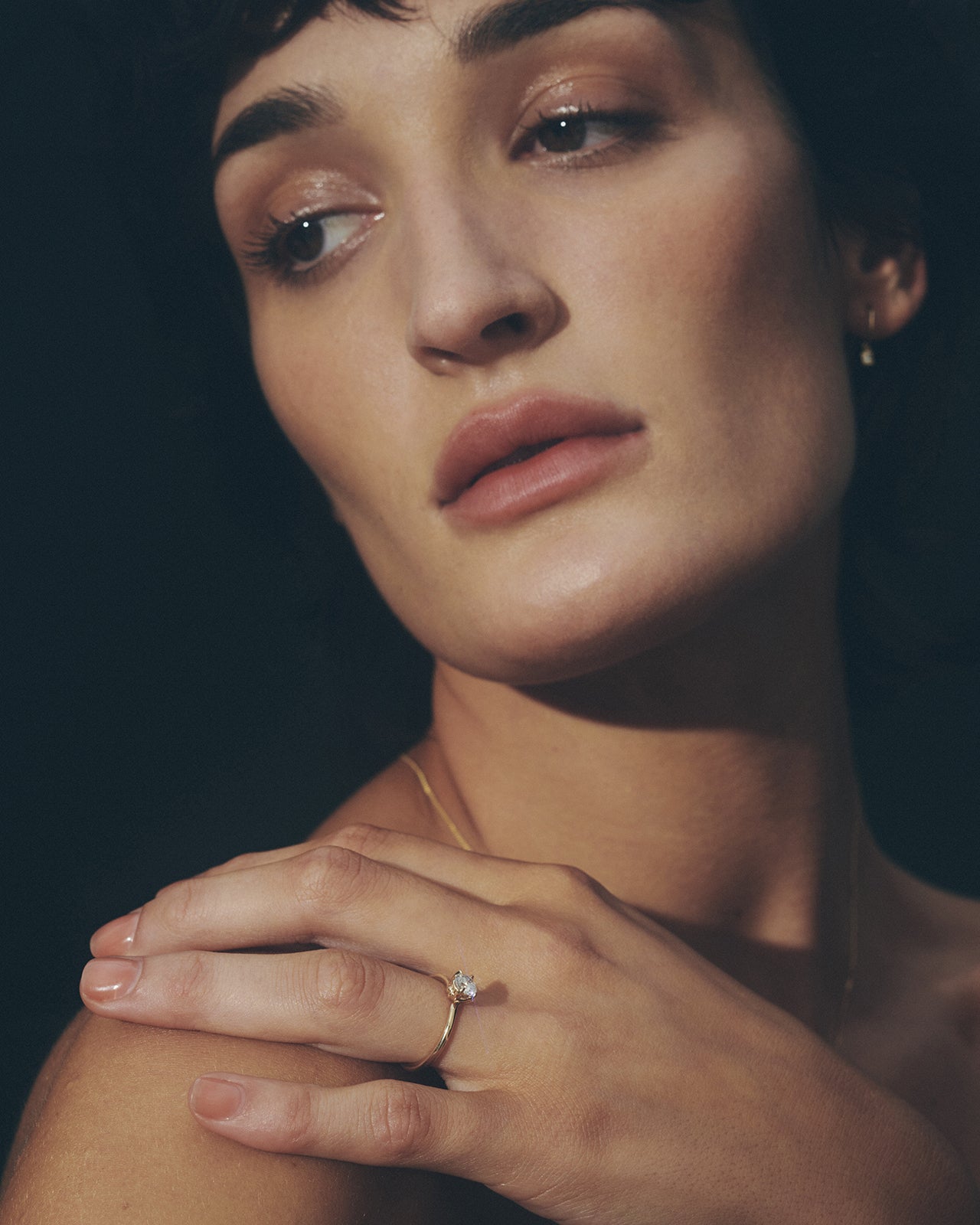 Adama Round Ring Solitaire 0.5ct Diamond Solid Gold