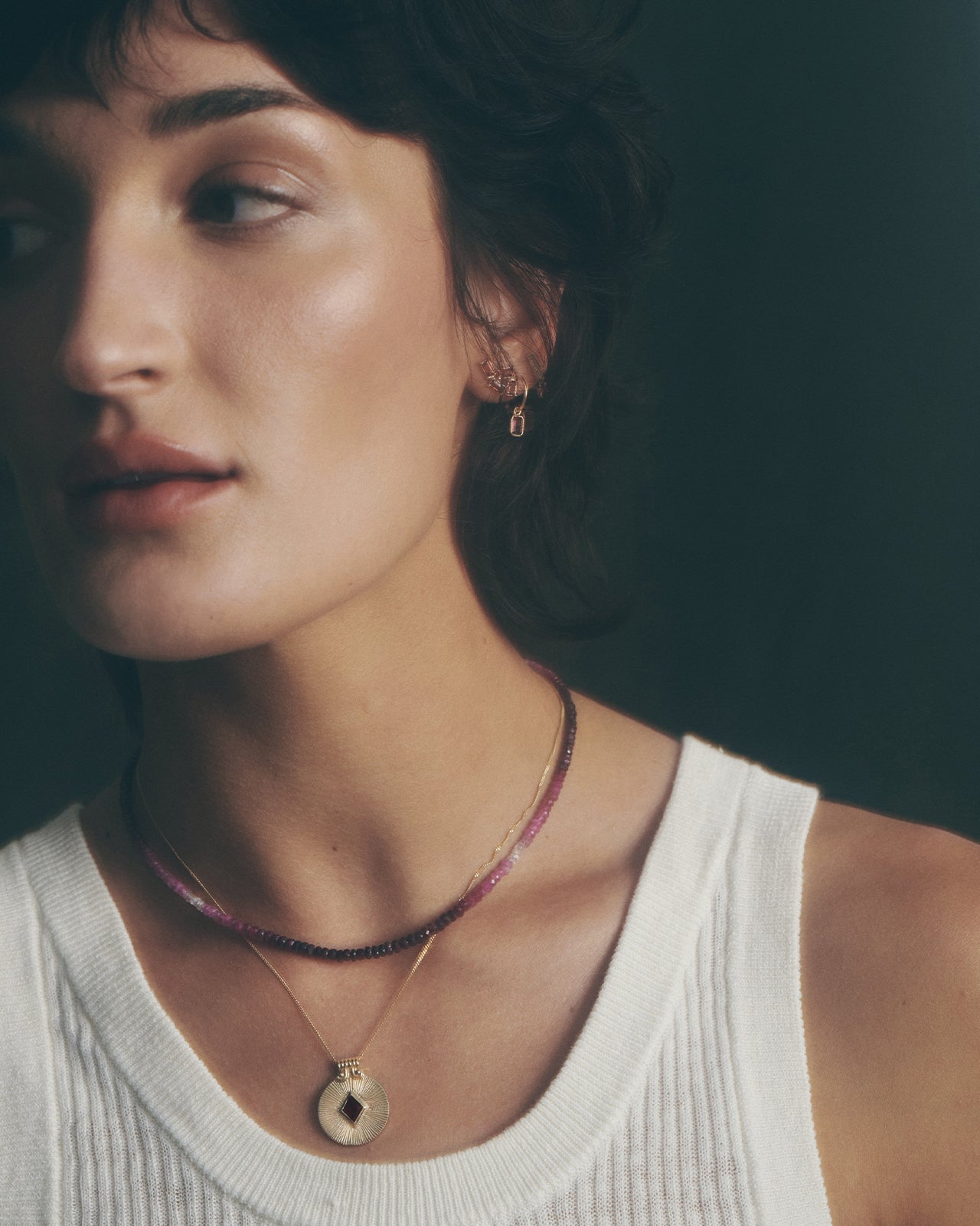 Vale Single Earring Solid Gold