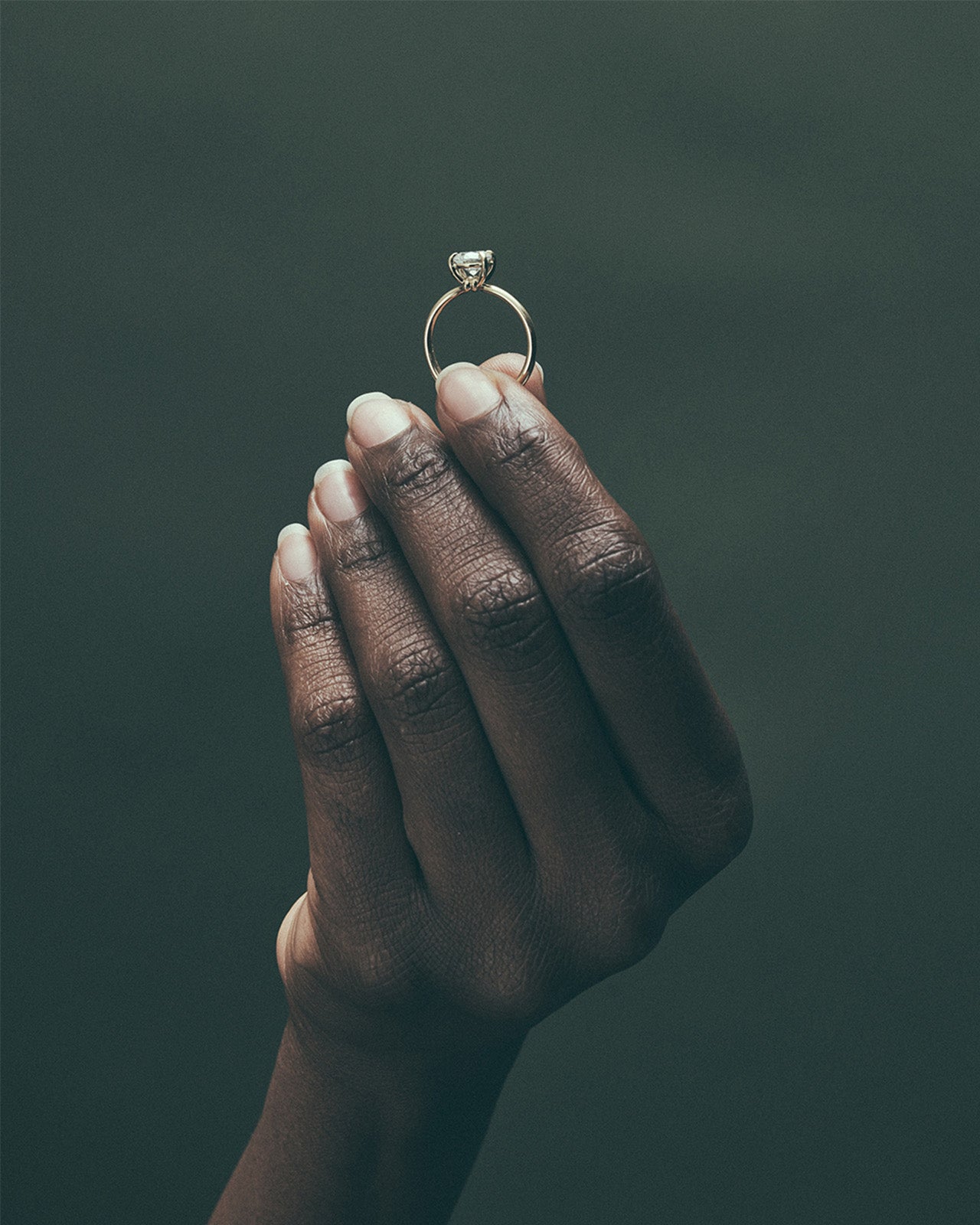 Temple of the Sun Adama Brilliant Solitaire Ring Diamond Solid Gold