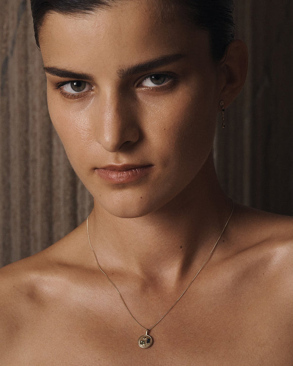 Temple of the Sun Dina Necklace Small Solid Gold