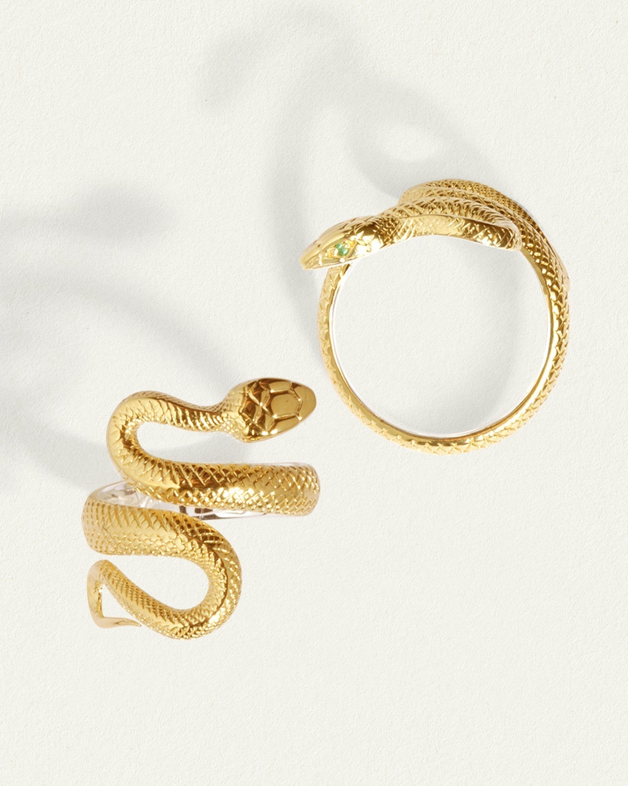 Serpent Ring Gold Vermeil