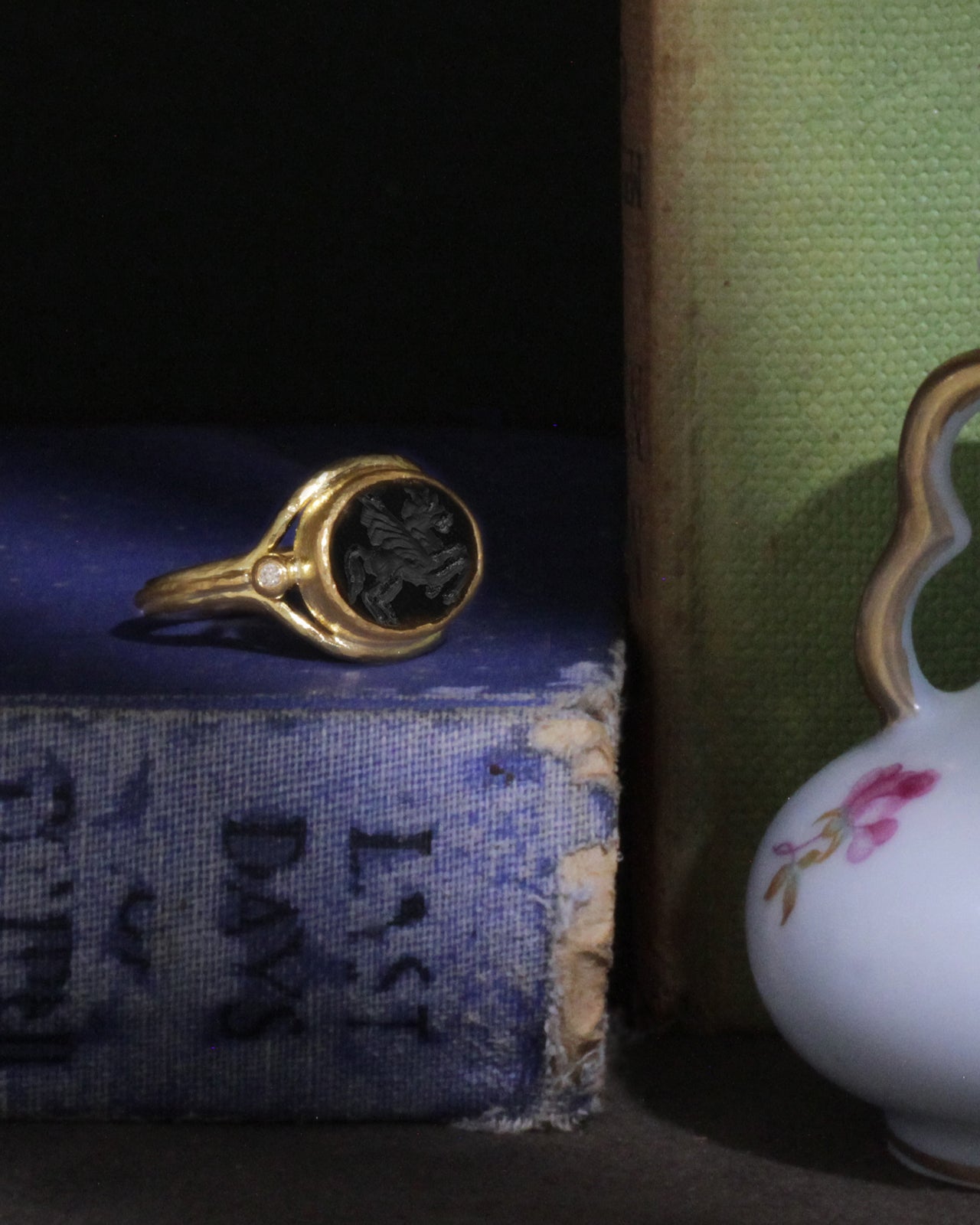 Temple of the Sun Tyana Intaglio Ring Solid Gold